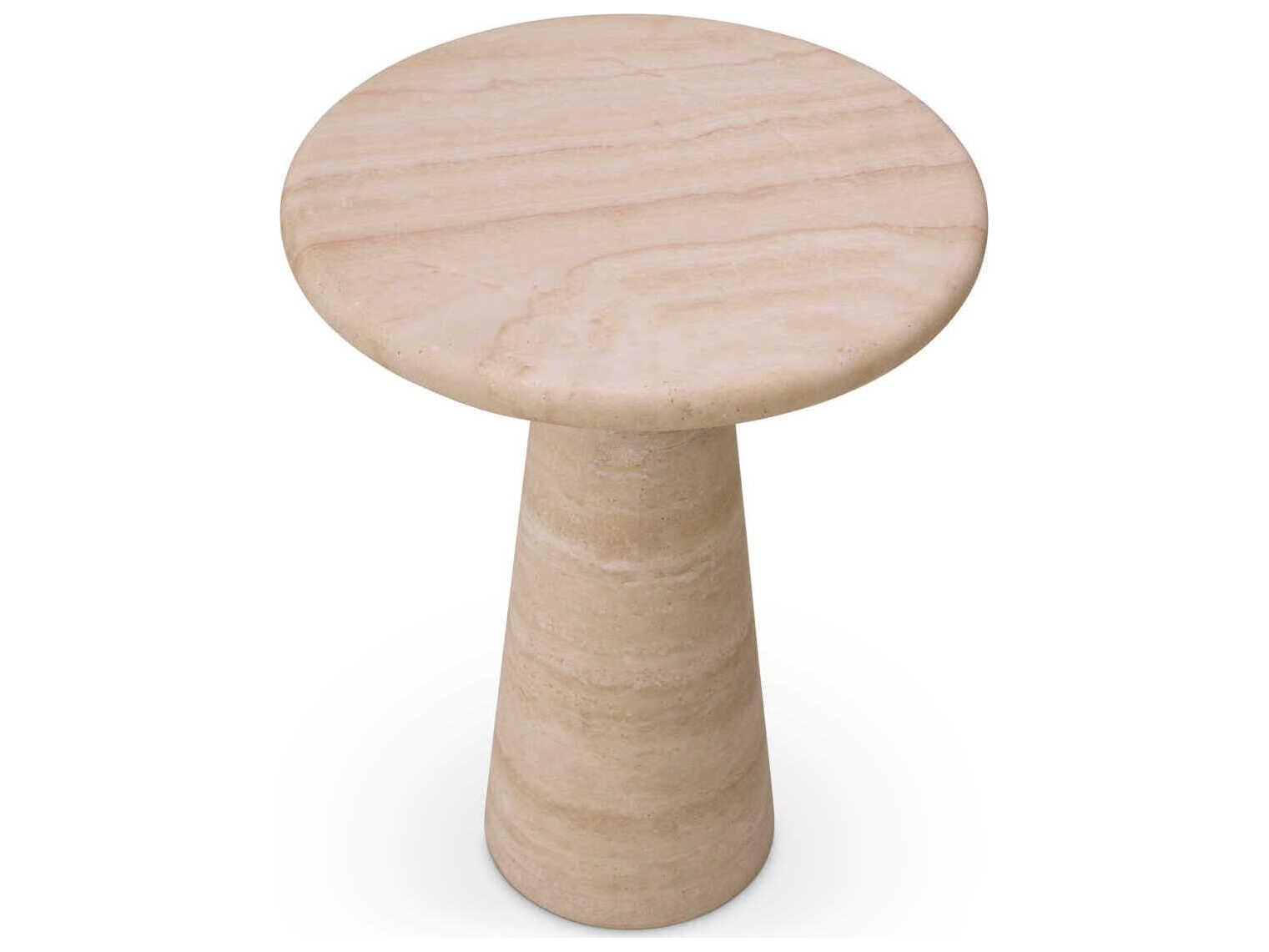 Eichholtz Adriana L Travertine Side Table