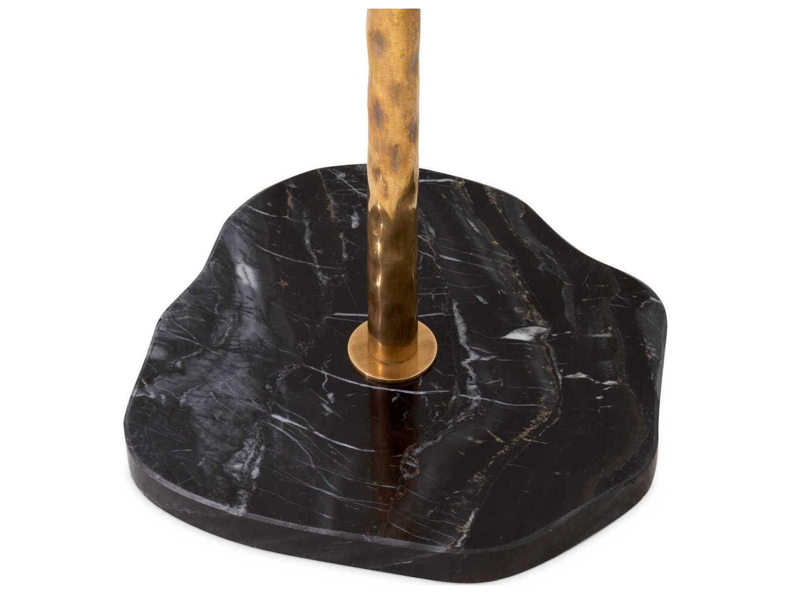Eichholtz Stern Vintage Brass Black Marble Base Coatrack