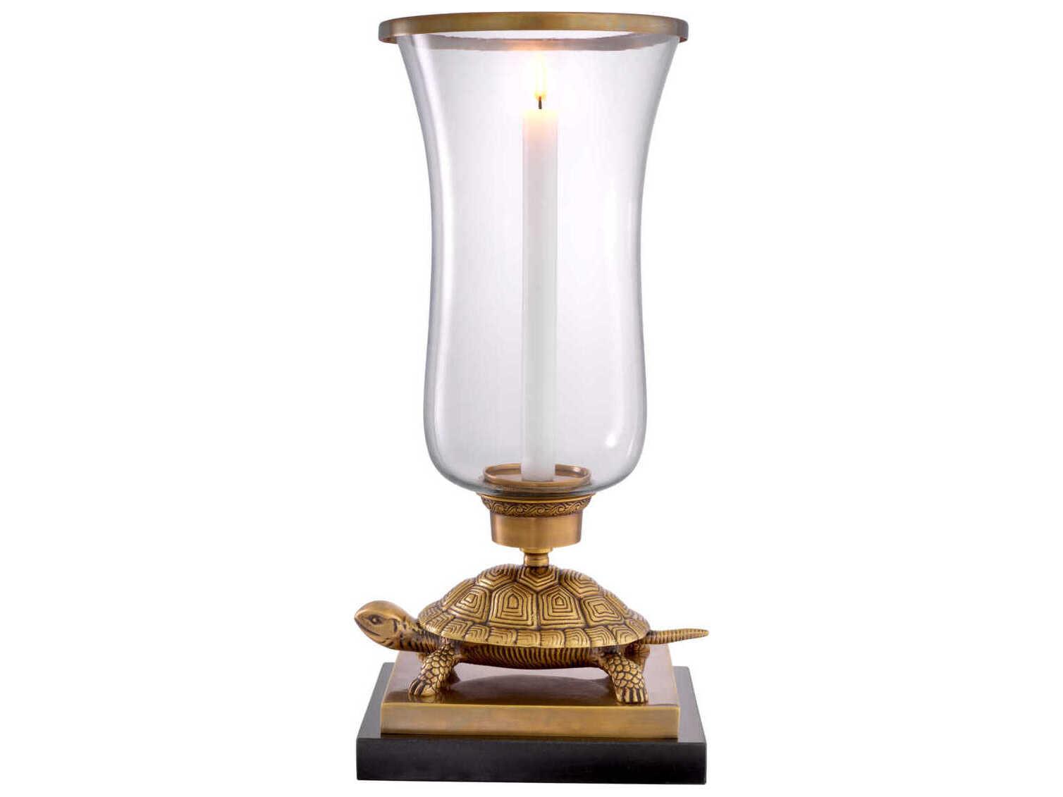 Eichholtz Tortoise Vintage Brass Hurricane