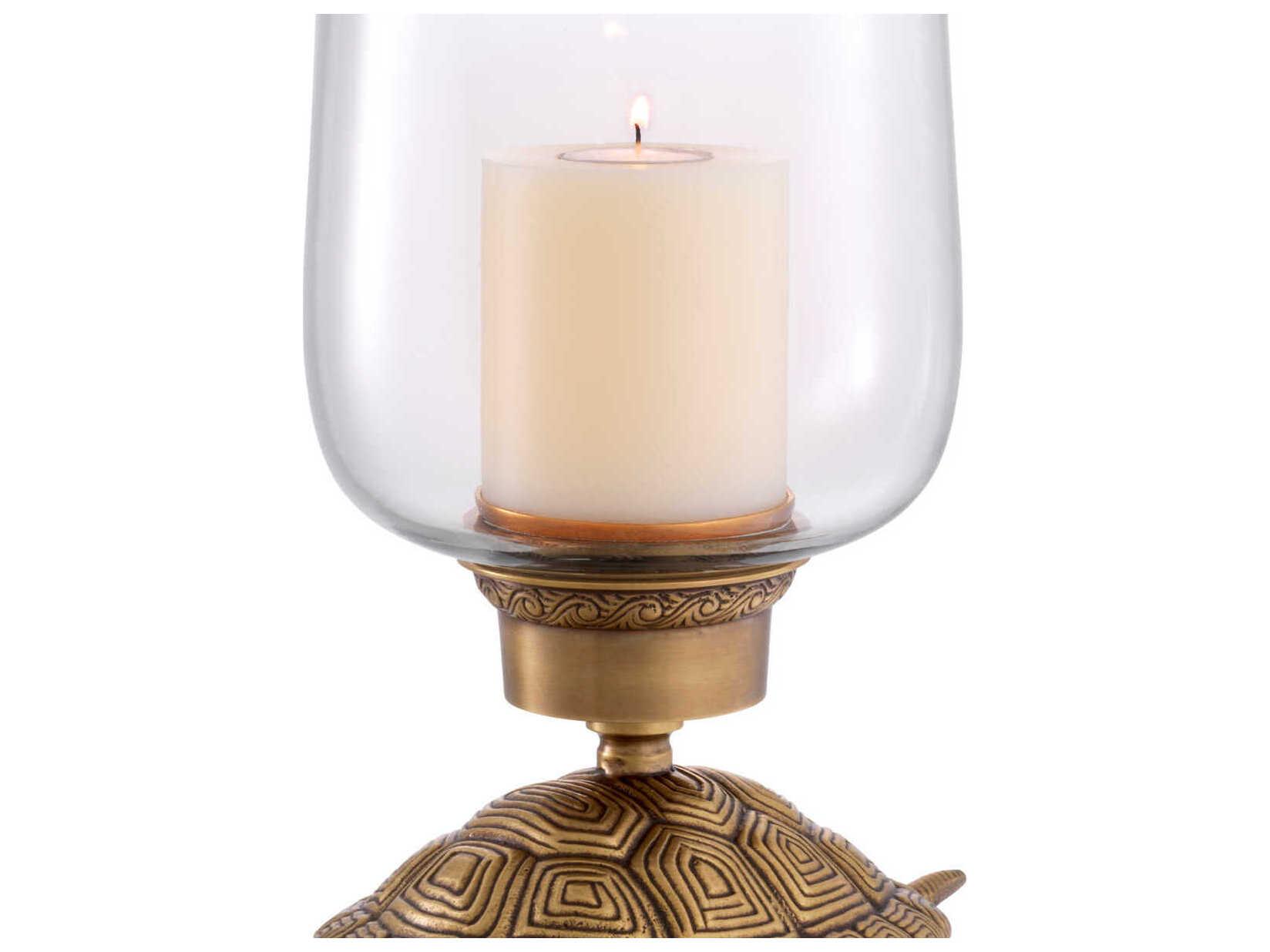 Eichholtz Tortoise Vintage Brass Hurricane