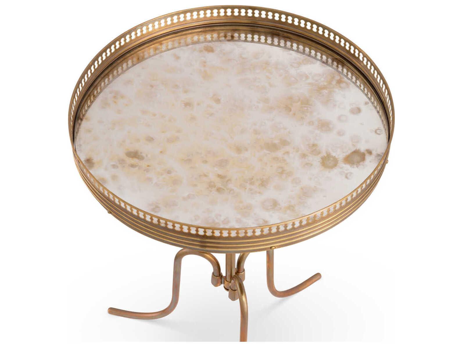 Eichholtz Classico Antique Mirror Glass Side Table