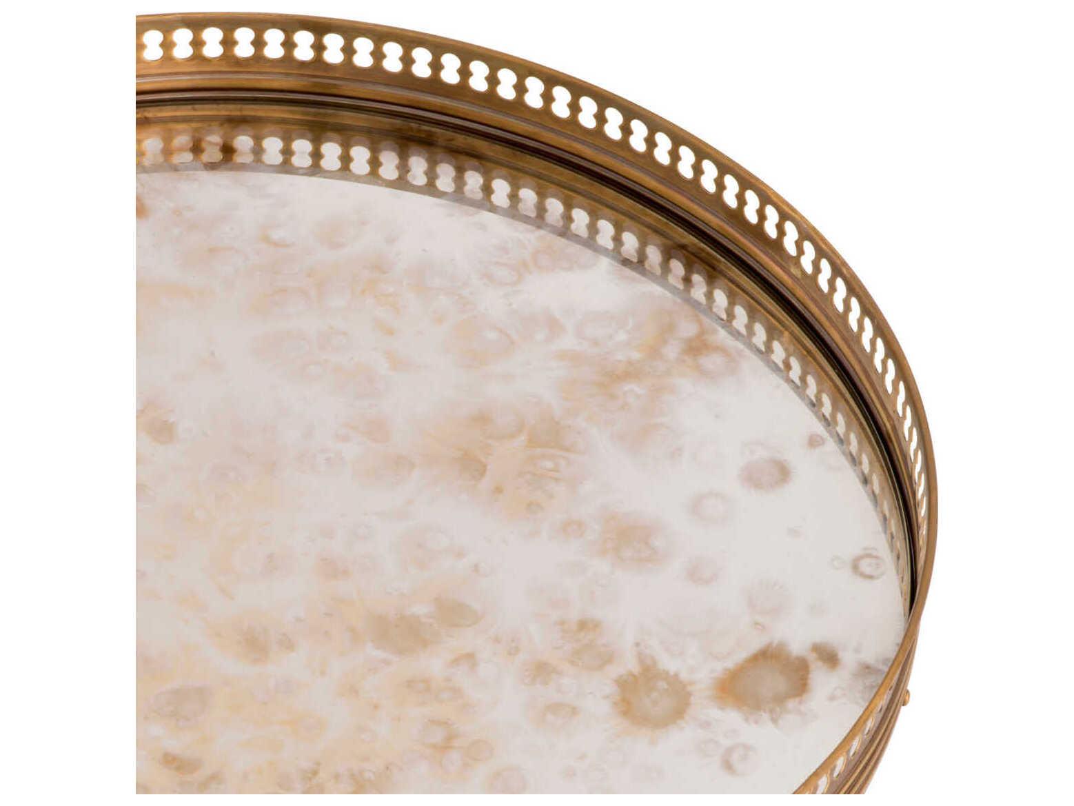 Eichholtz Classico Antique Mirror Glass Side Table