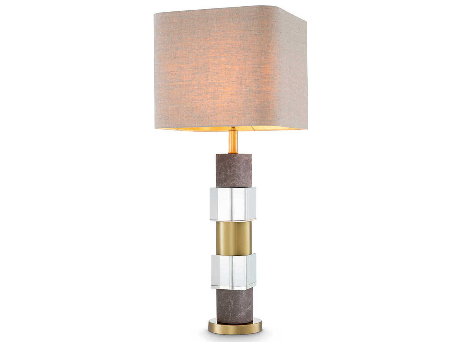 Eichholtz Cullingham Grey Marble Incl Shade Table Lamp