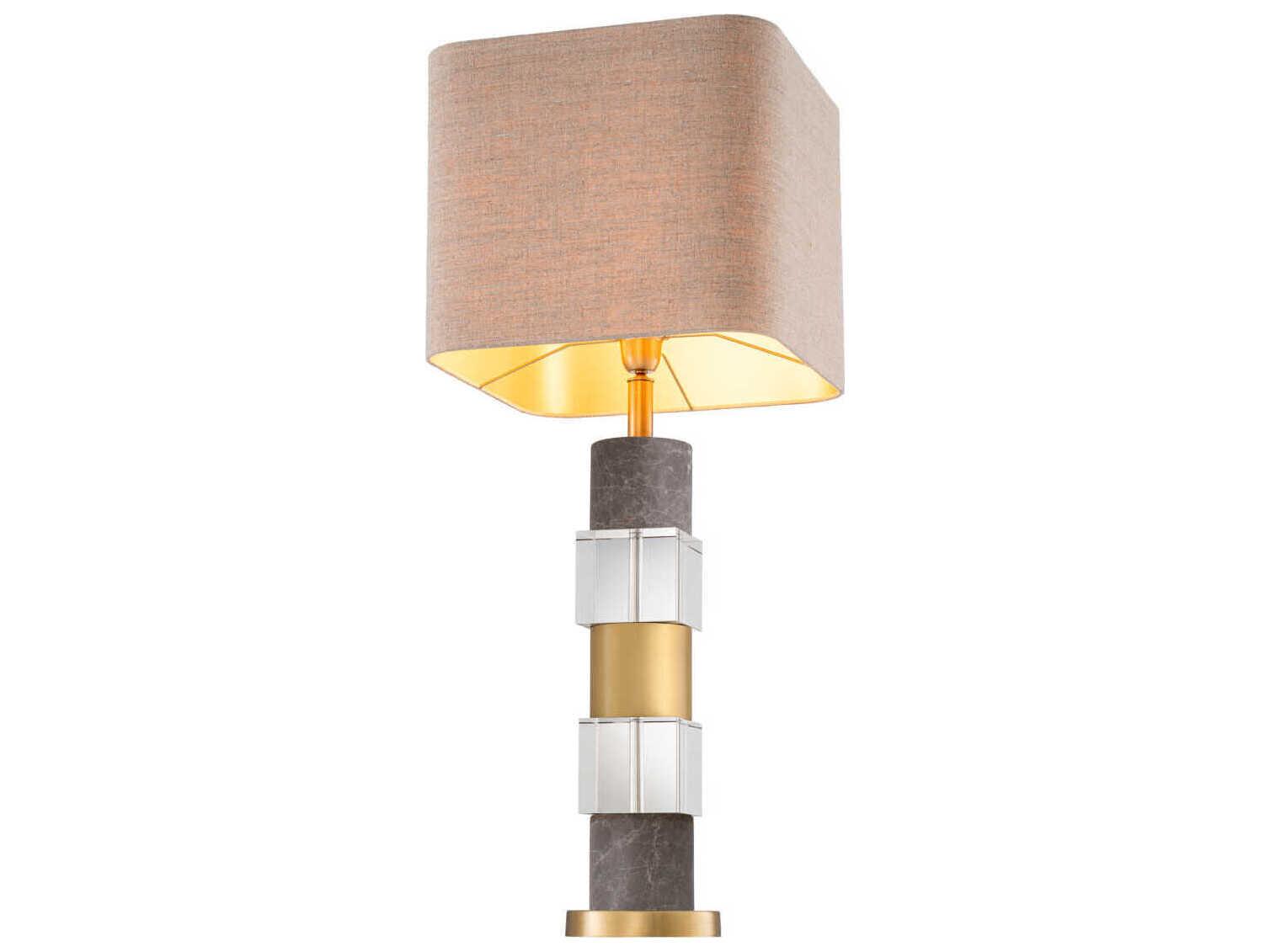 Eichholtz Cullingham Grey Marble Incl Shade Table Lamp