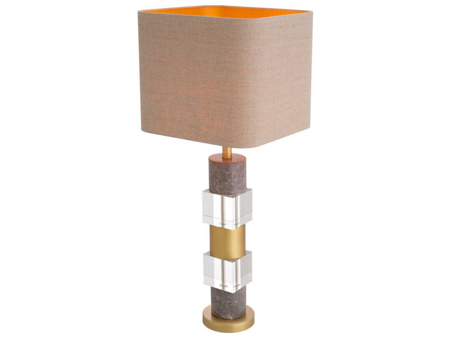 Eichholtz Cullingham Grey Marble Incl Shade Table Lamp