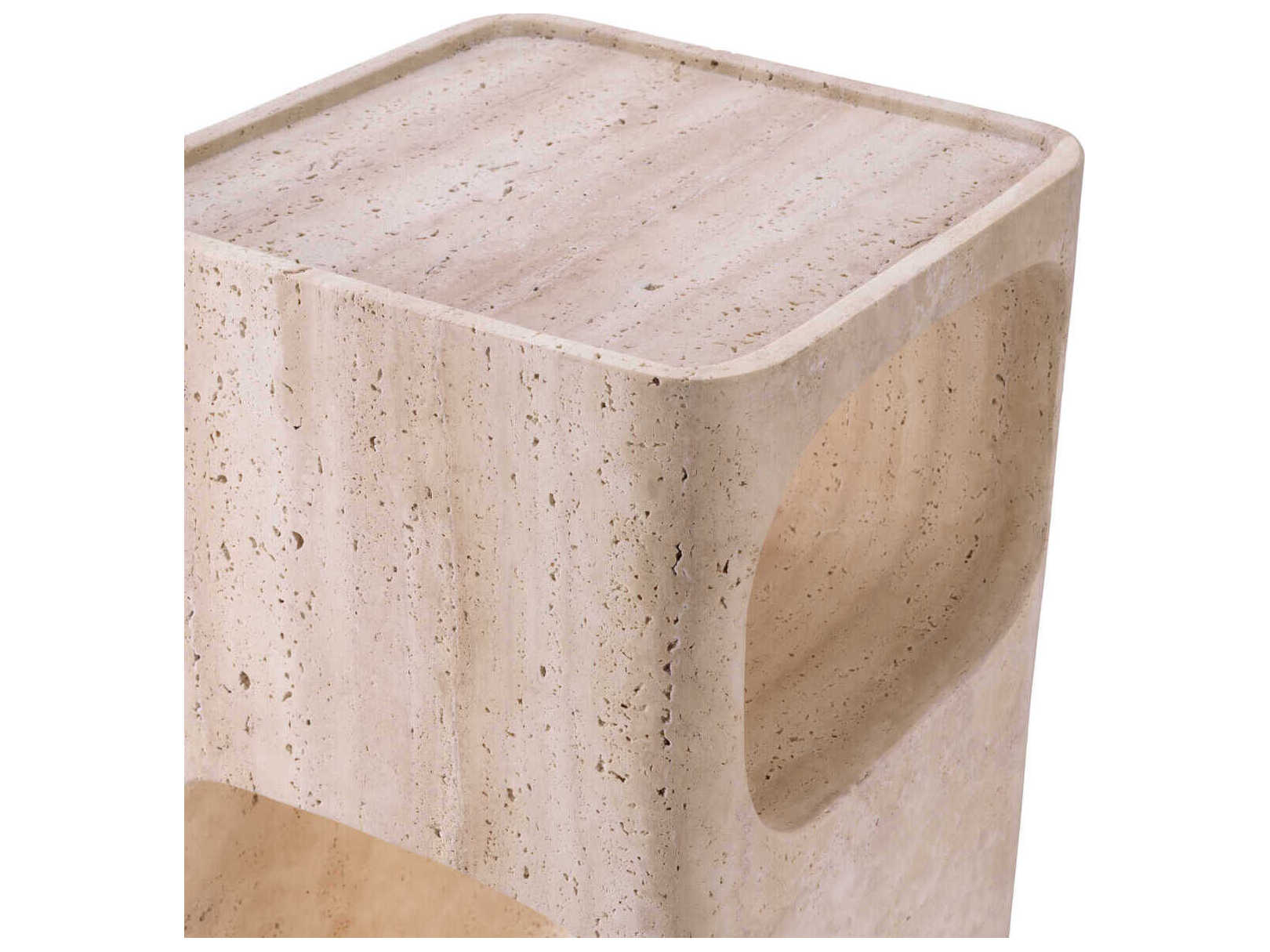 Eichholtz Adler Travertine Side Table