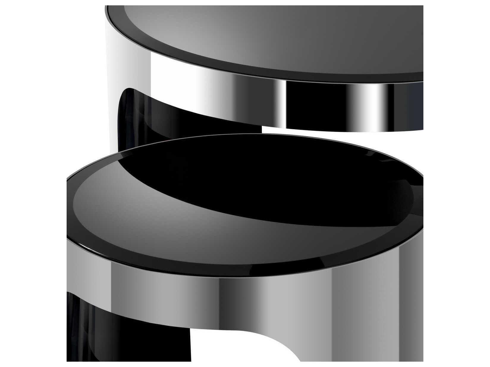 Eichholtz Piemonte Polished Ss Set of 2 Side Table