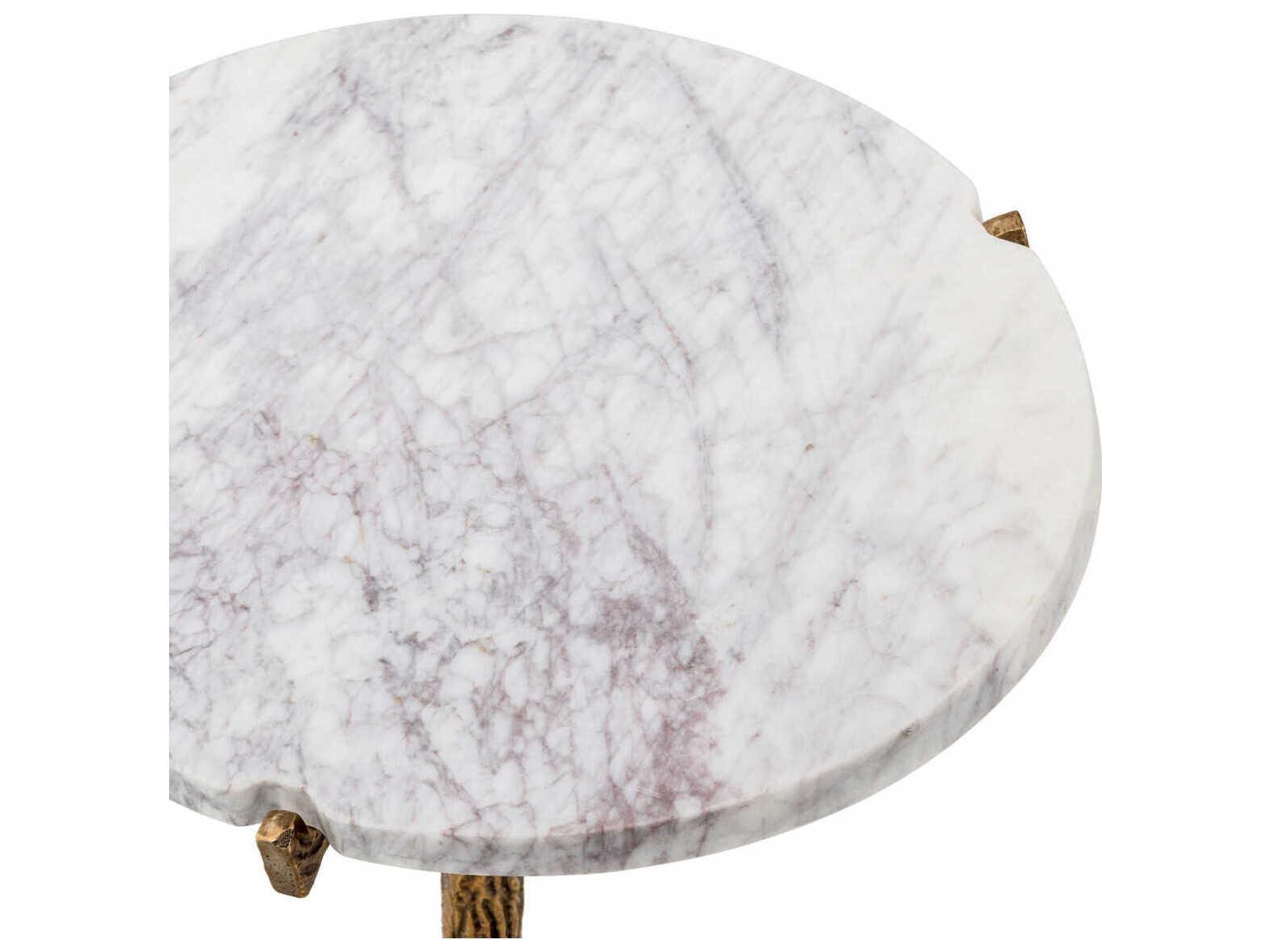 Eichholtz Cortina Oval Vintage Brass Side Table