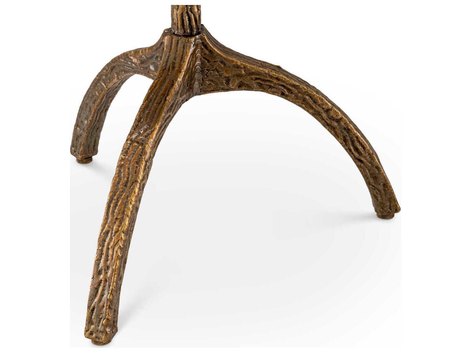 Eichholtz Cortina Oval Vintage Brass Side Table