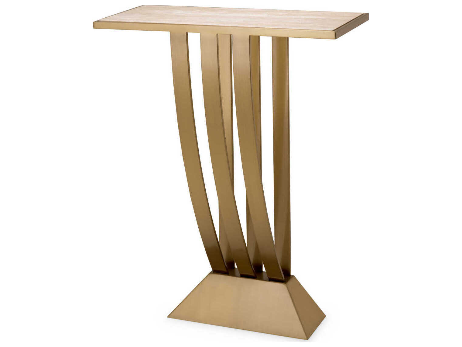 Eichholtz Beau Deco Brushed Brass Console Table