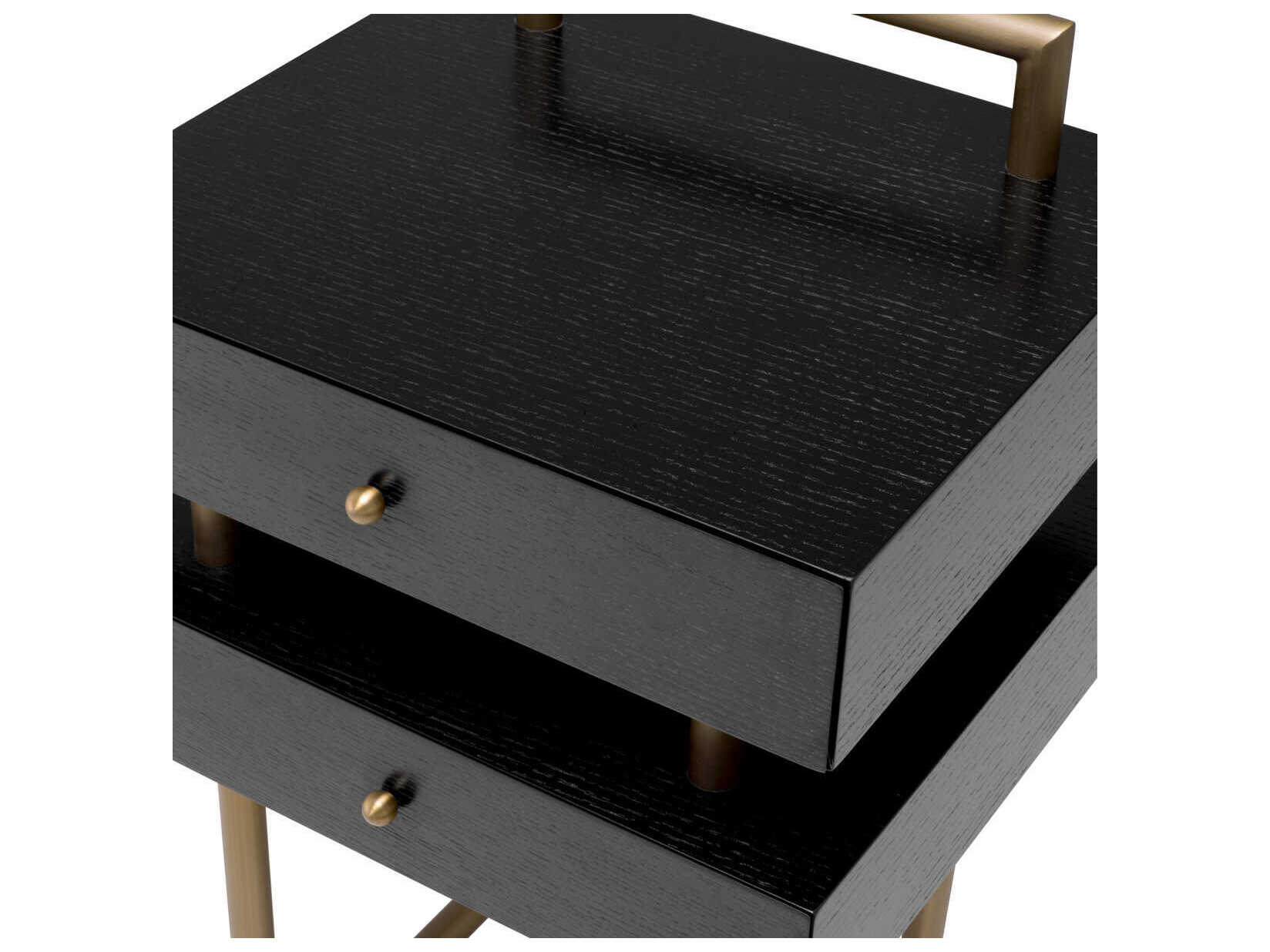 Eichholtz Bedini Brushed Brass Nightstand