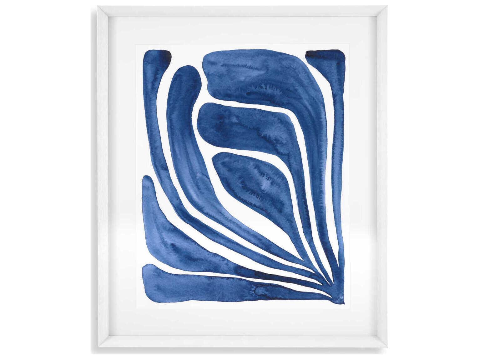Eichholtz Stylized Leaf Set of 2 Print Blue