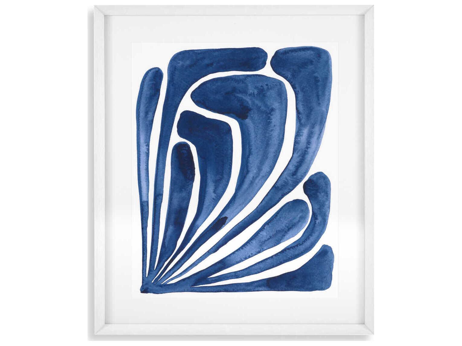 Eichholtz Stylized Leaf Set of 2 Print Blue