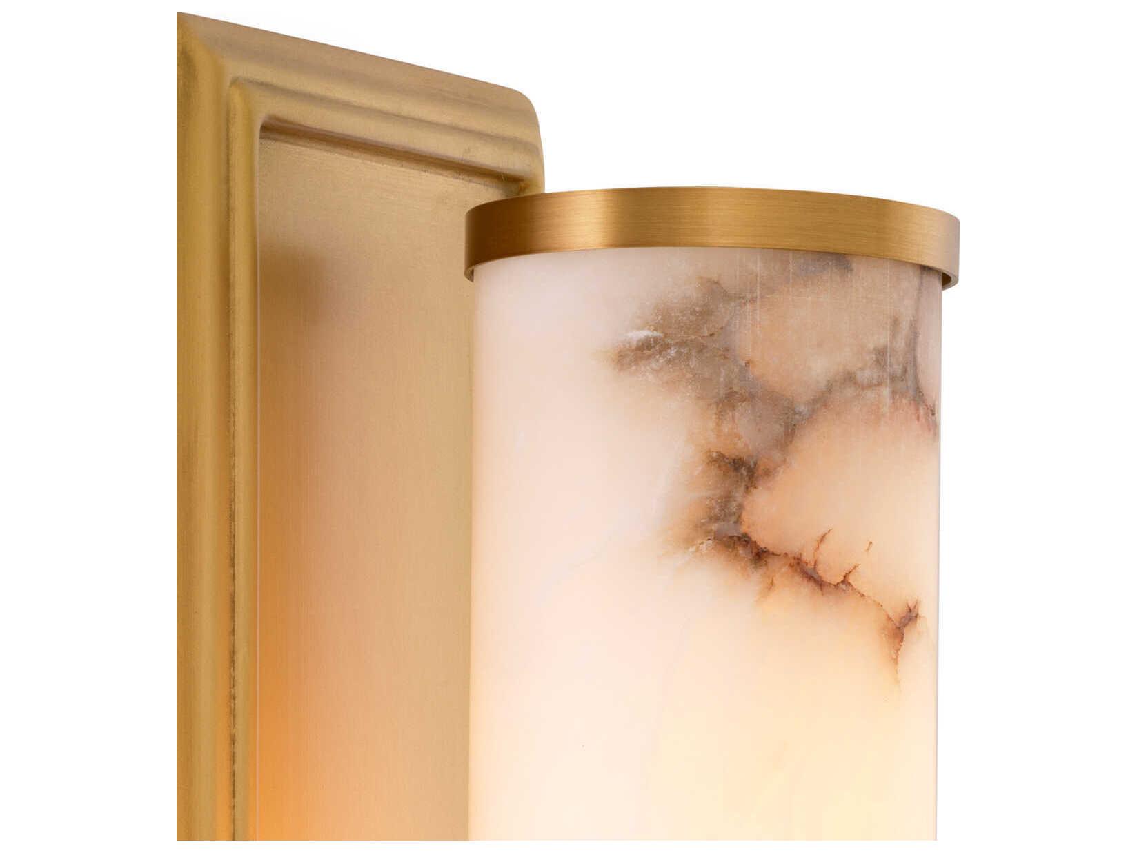 Eichholtz Valentine Antique Brass Alabaster Wall Lamp