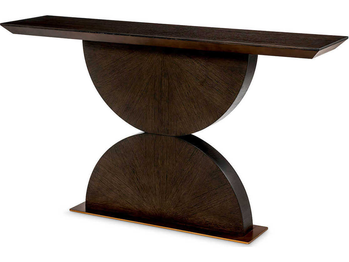 Eichholtz Spring Mocha Oak Veneer Console Table