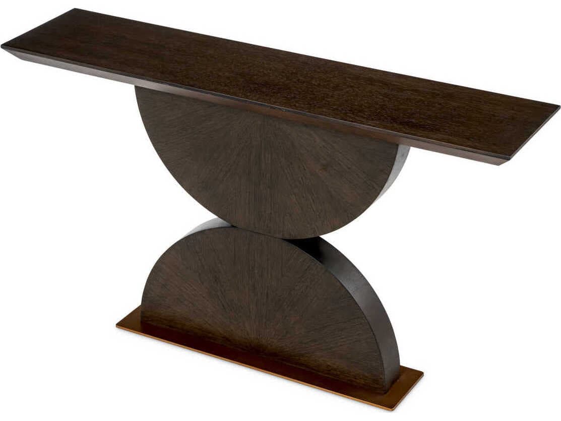 Eichholtz Spring Mocha Oak Veneer Console Table