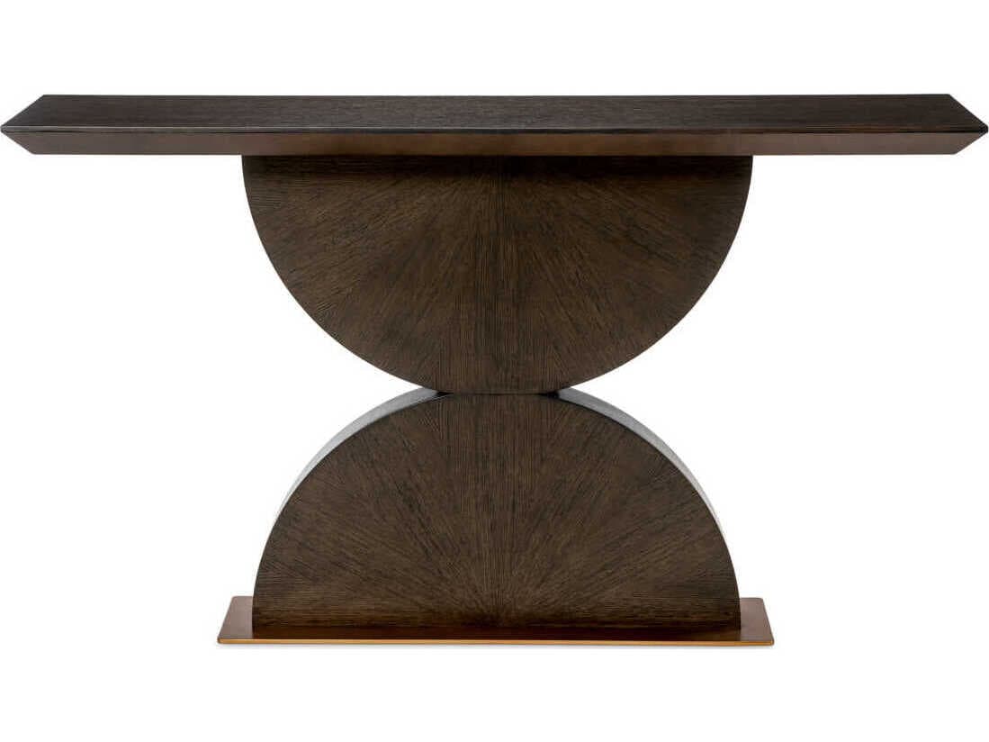 Eichholtz Spring Mocha Oak Veneer Console Table