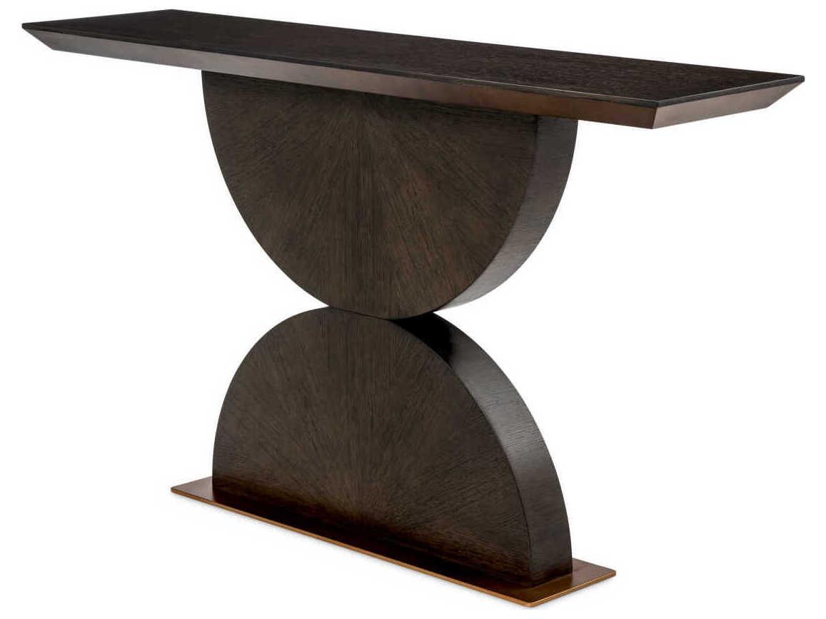 Eichholtz Spring Mocha Oak Veneer Console Table