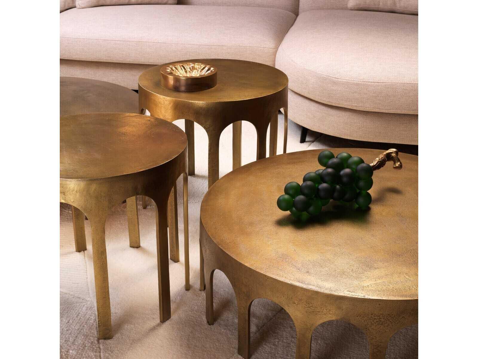 Eichholtz Gardini Vintage Brass Coffee Table