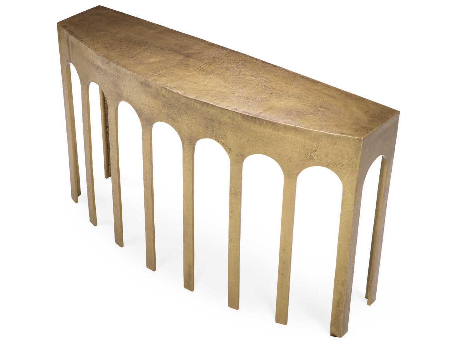 Eichholtz Gardini Vintage Brass Console Table