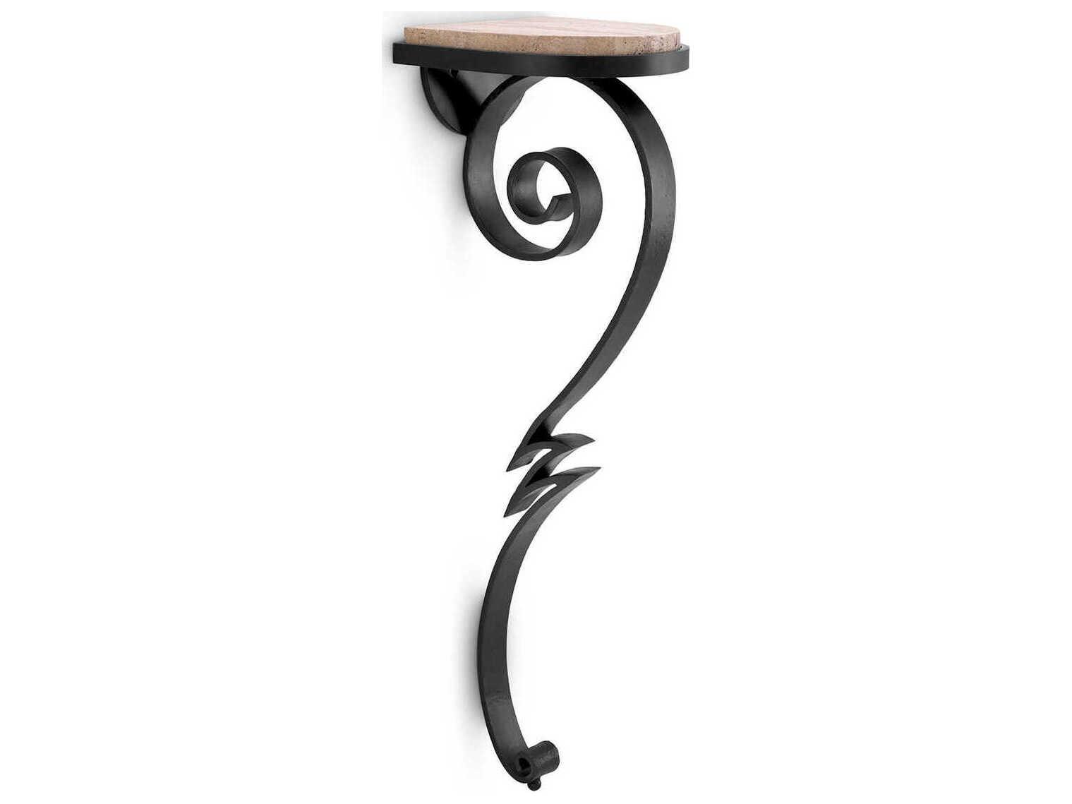 Eichholtz Console Ophira Gunmetal Travertine Wall