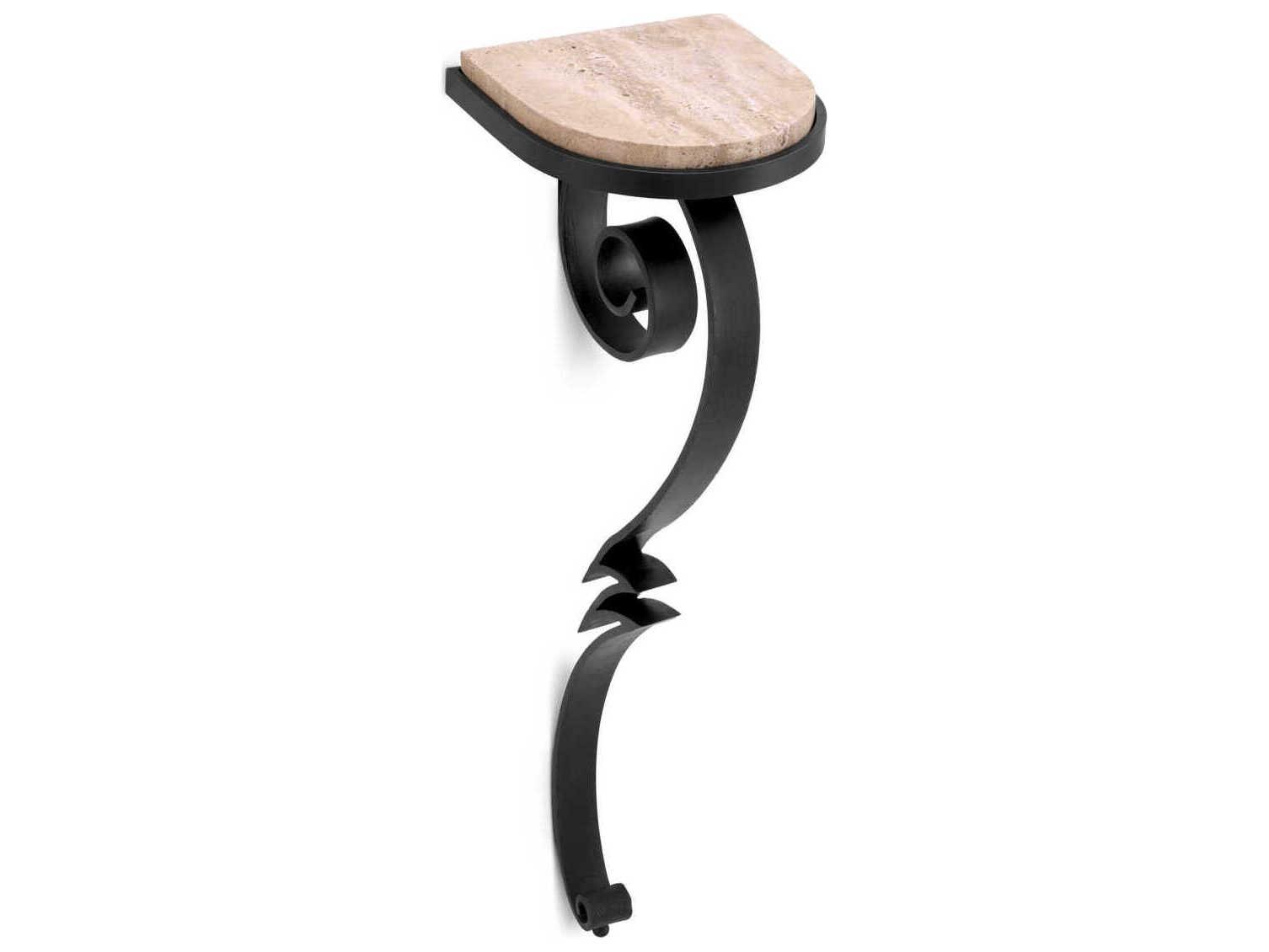 Eichholtz Console Ophira Gunmetal Travertine Wall