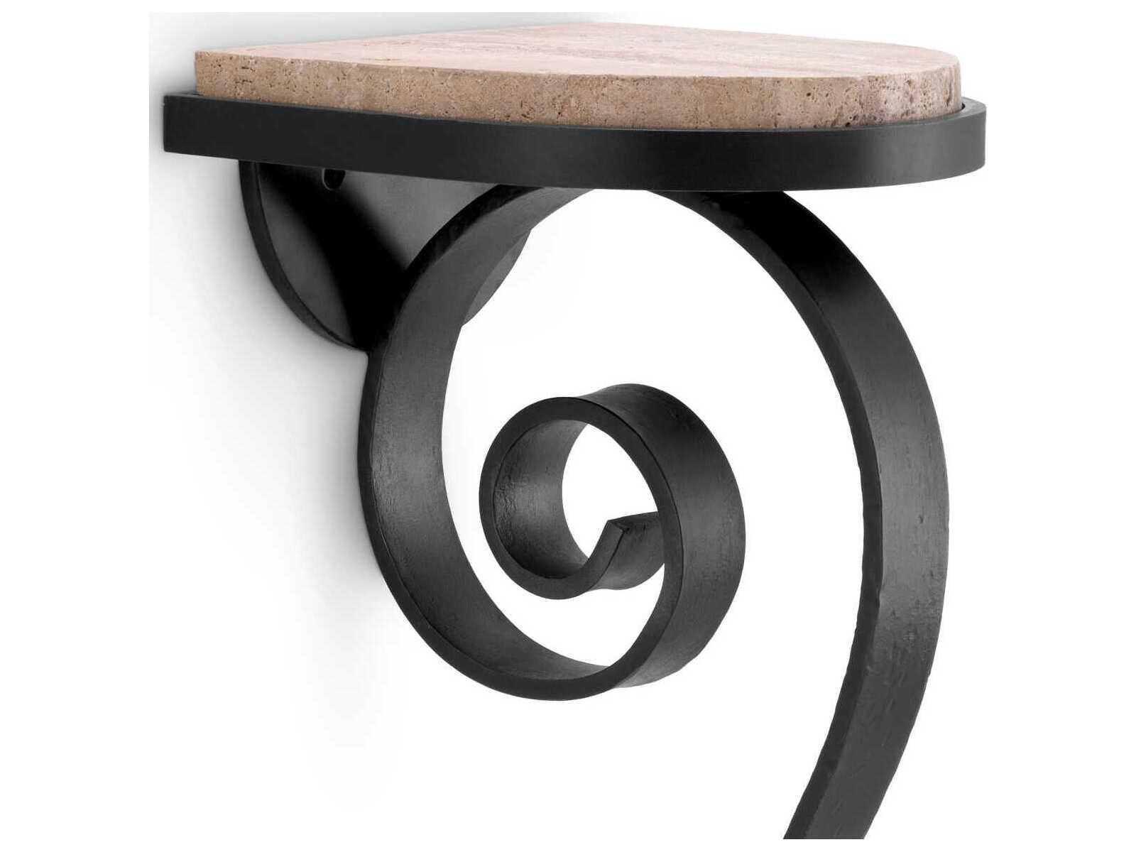 Eichholtz Console Ophira Gunmetal Travertine Wall