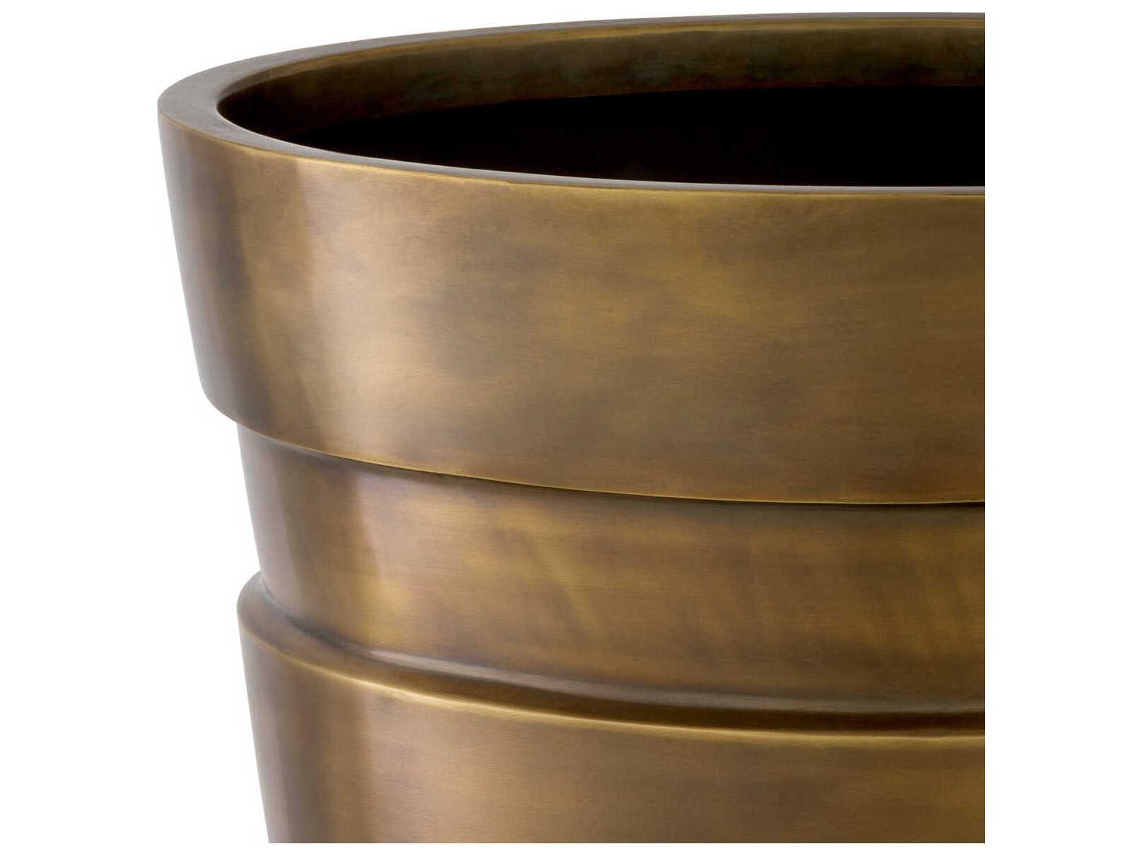Eichholtz Apex Vintage Brass Planter