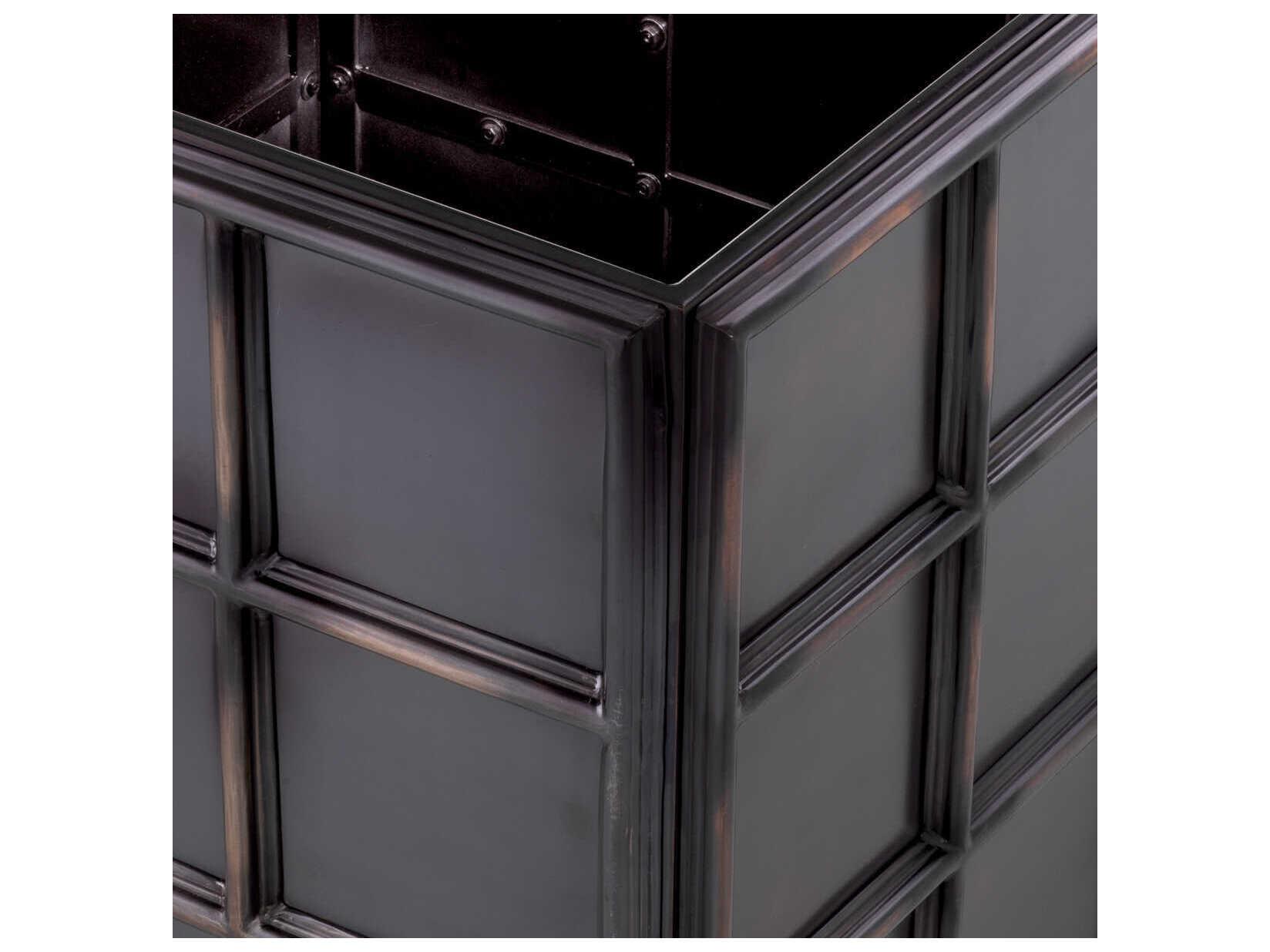 Eichholtz Grid Antique Bronze Planter