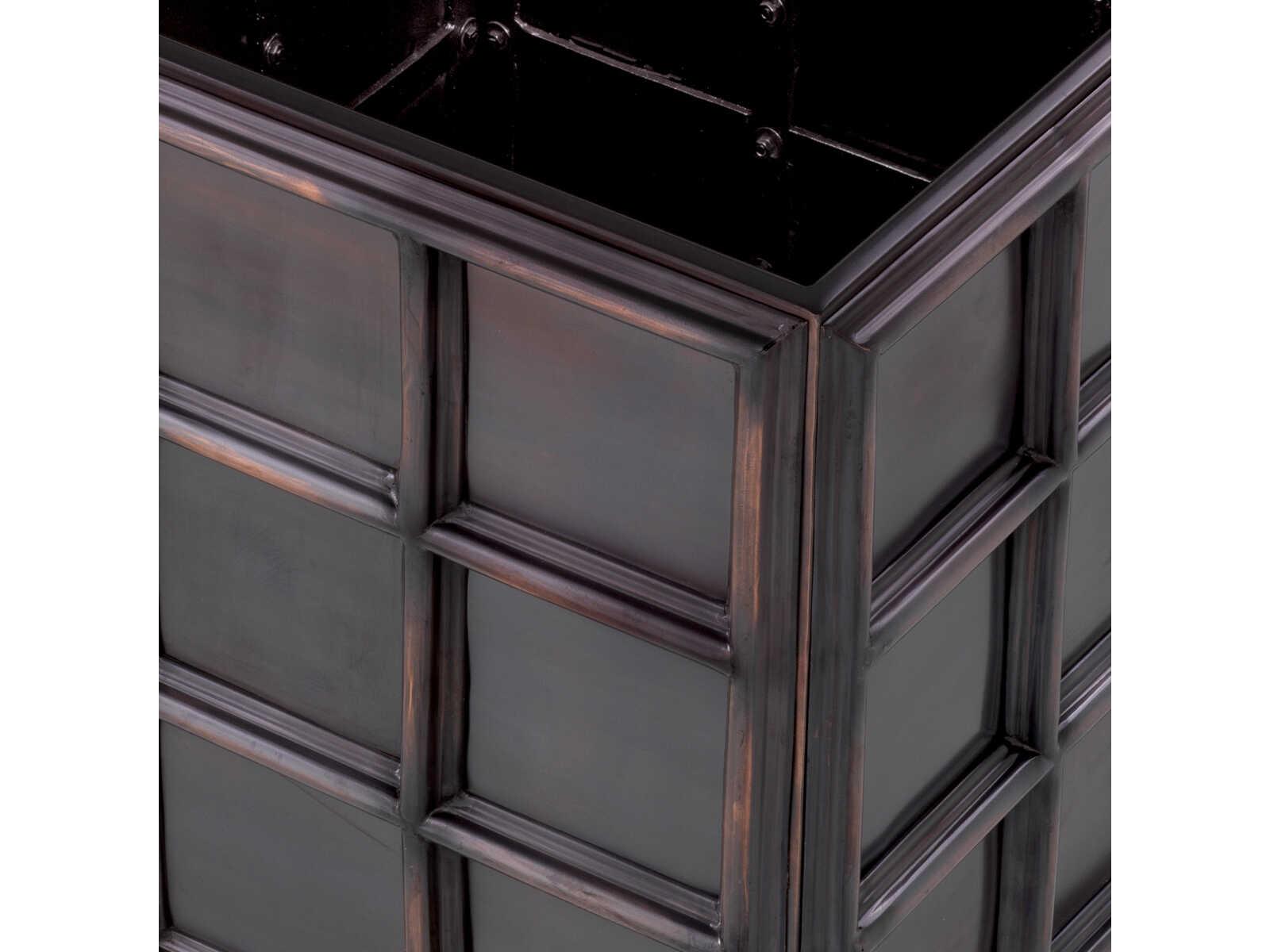 Eichholtz Grid Antique Bronze Planter