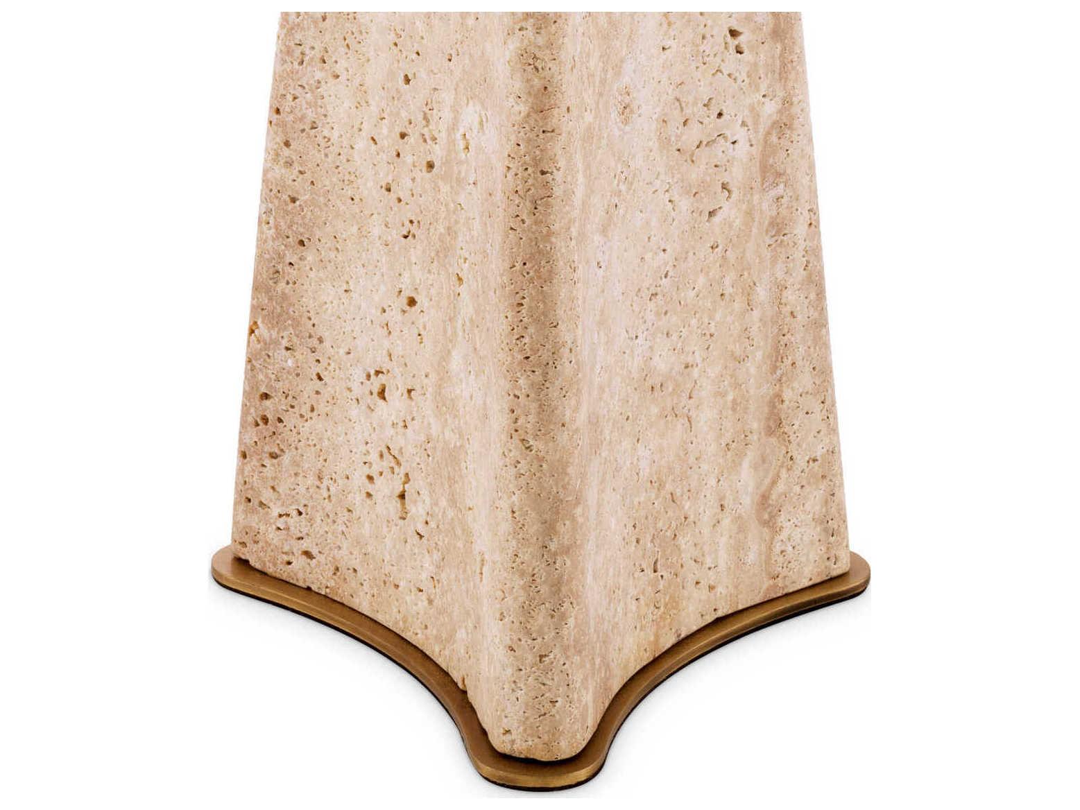 Eichholtz Benson Travertine Incl Shade Table Lamp