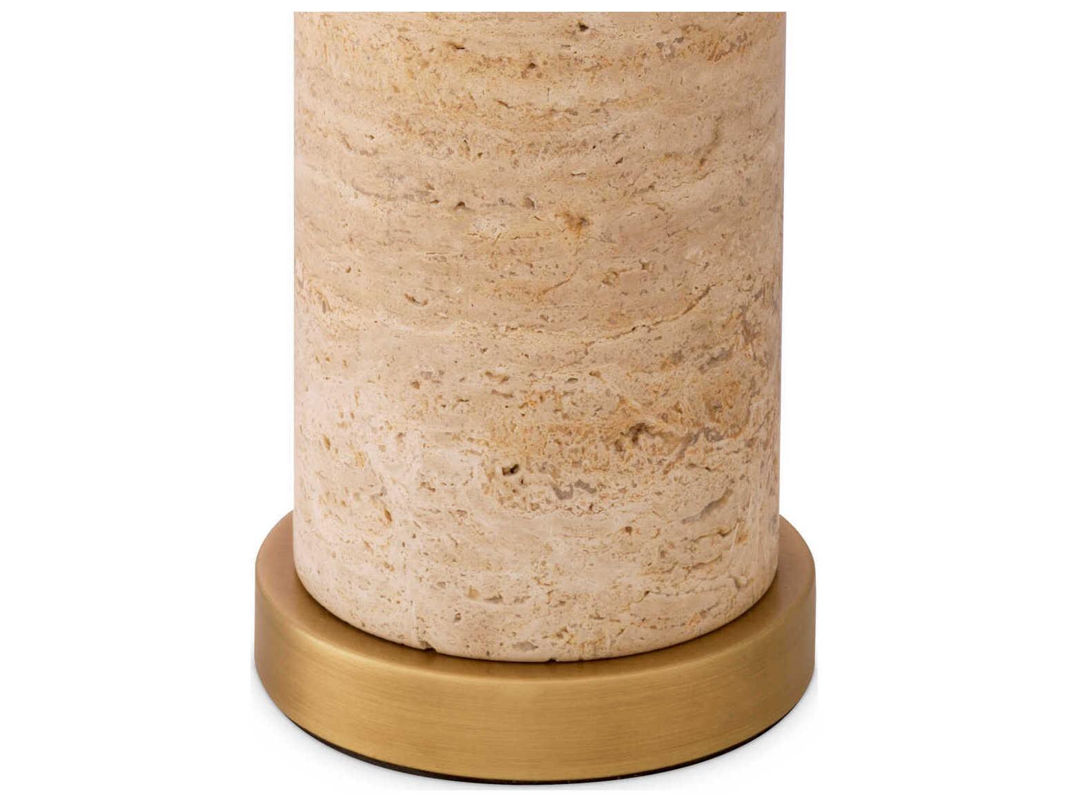 Eichholtz Lxry Travertine Incl Shade Table Lamp