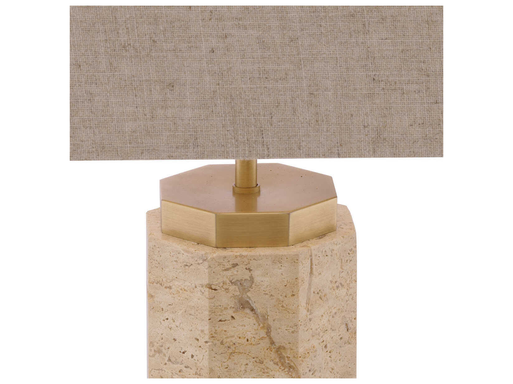 Eichholtz Newman Travertine Incl Shade Table Lamp