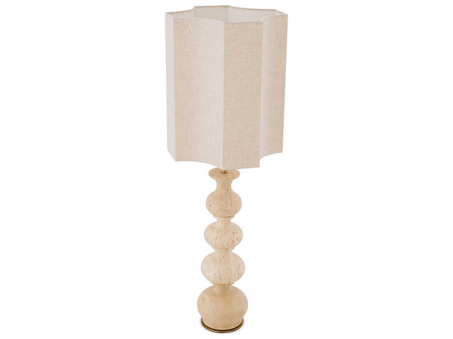 Eichholtz Mabel Travertine Incl Shade Table Lamp