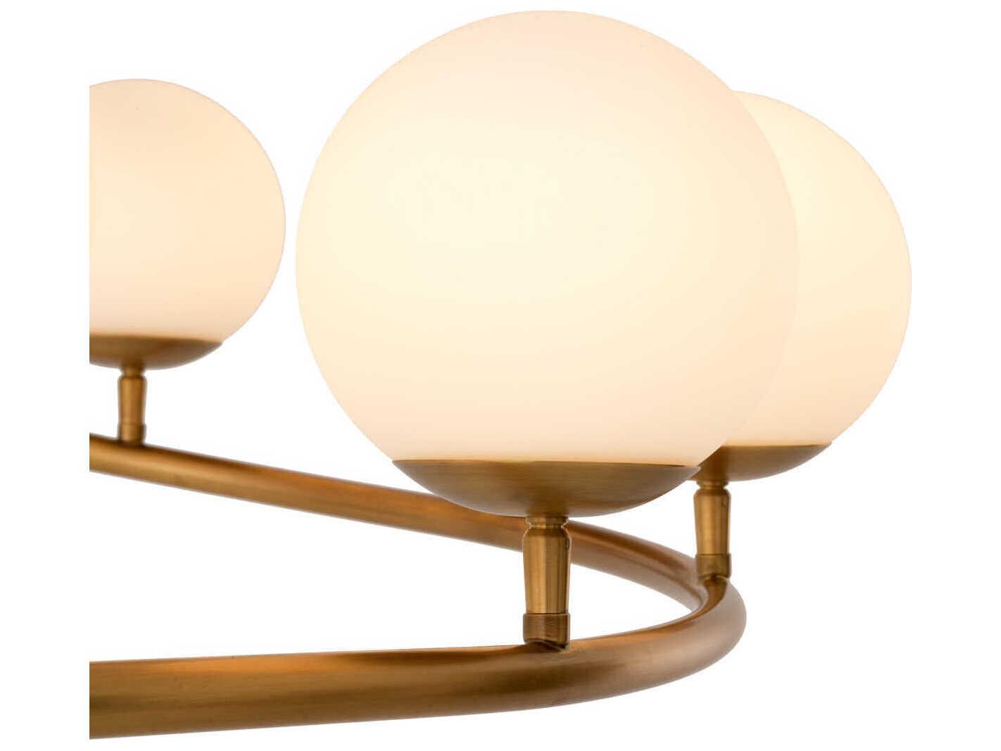 Eichholtz Brissac Antique Brass Chandelier