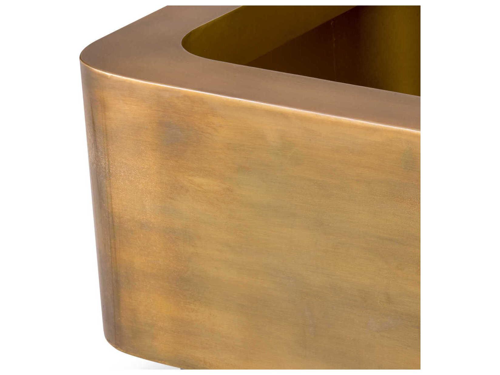 Eichholtz Jasper Square Vintage Brass Planter