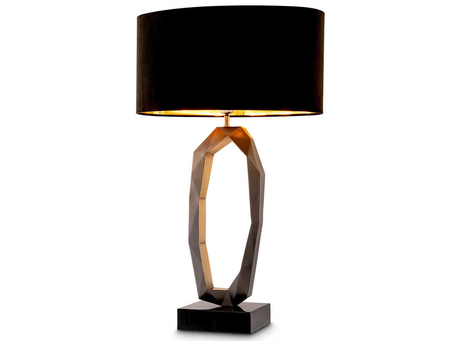 Eichholtz Santos Gunmetal Incl Shade Table Lamp