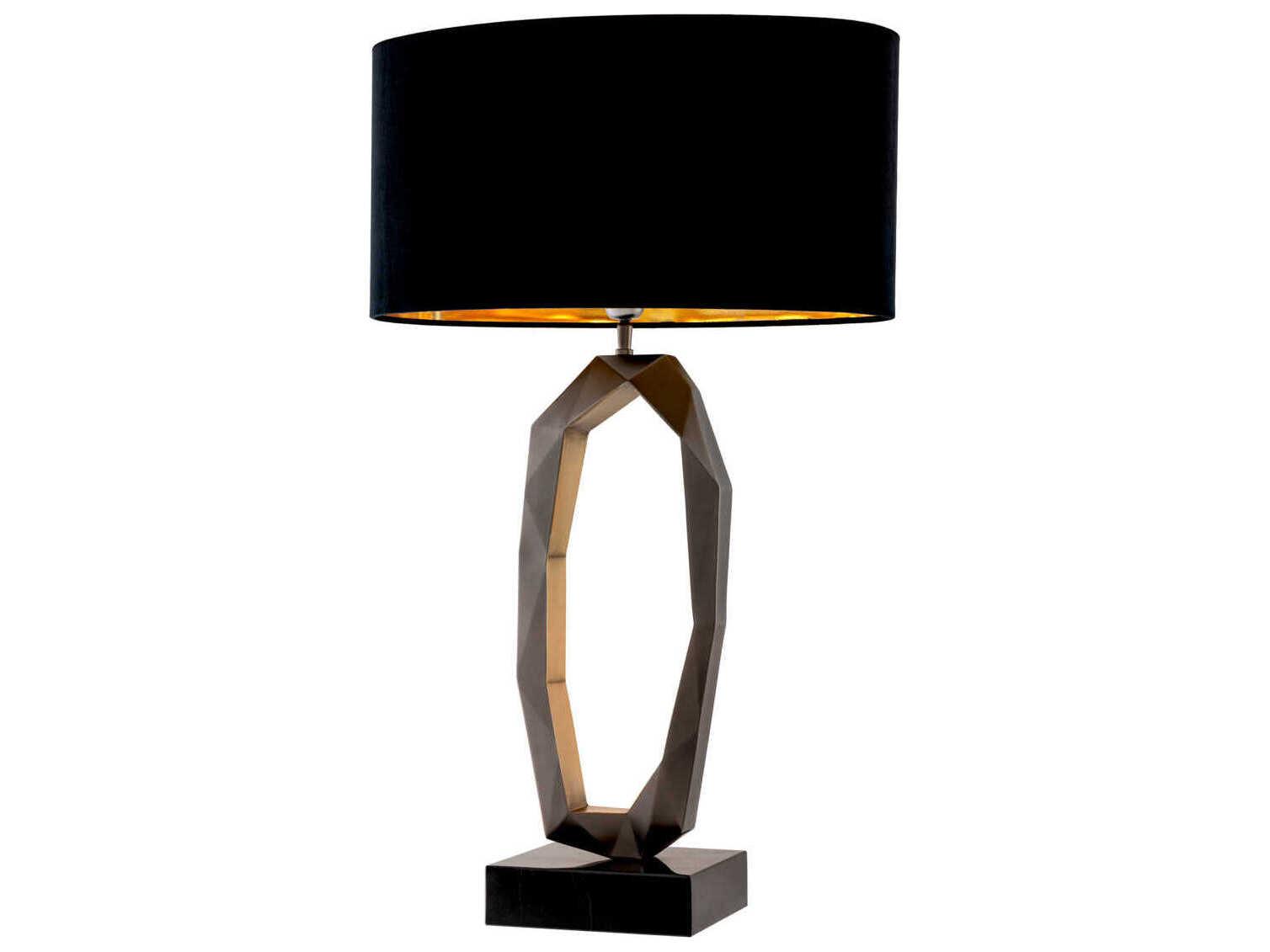 Eichholtz Santos Gunmetal Incl Shade Table Lamp