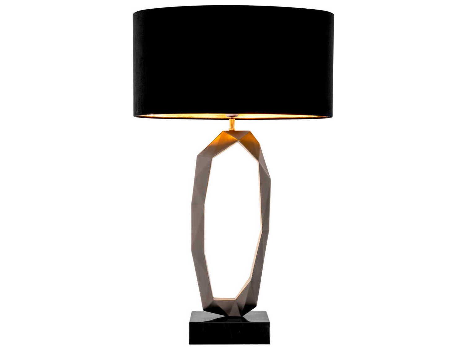 Eichholtz Santos Gunmetal Incl Shade Table Lamp