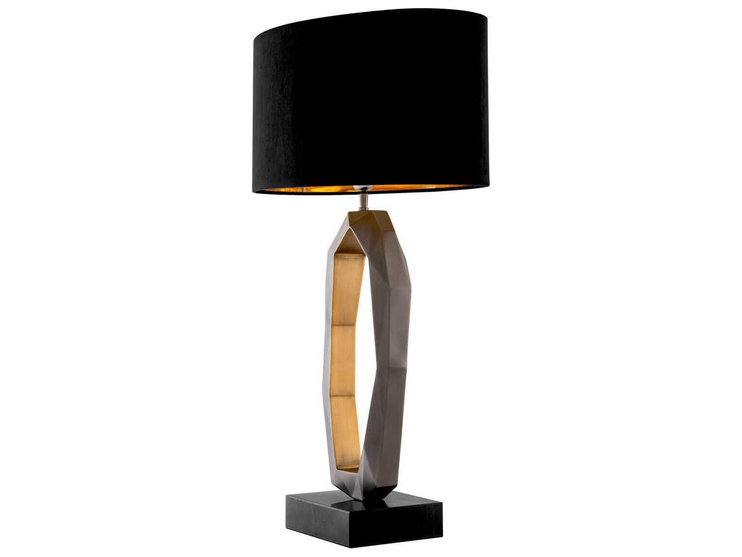 Eichholtz Santos Gunmetal Incl Shade Table Lamp