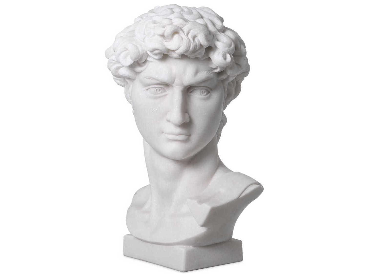 Eichholtz White Marble Head David