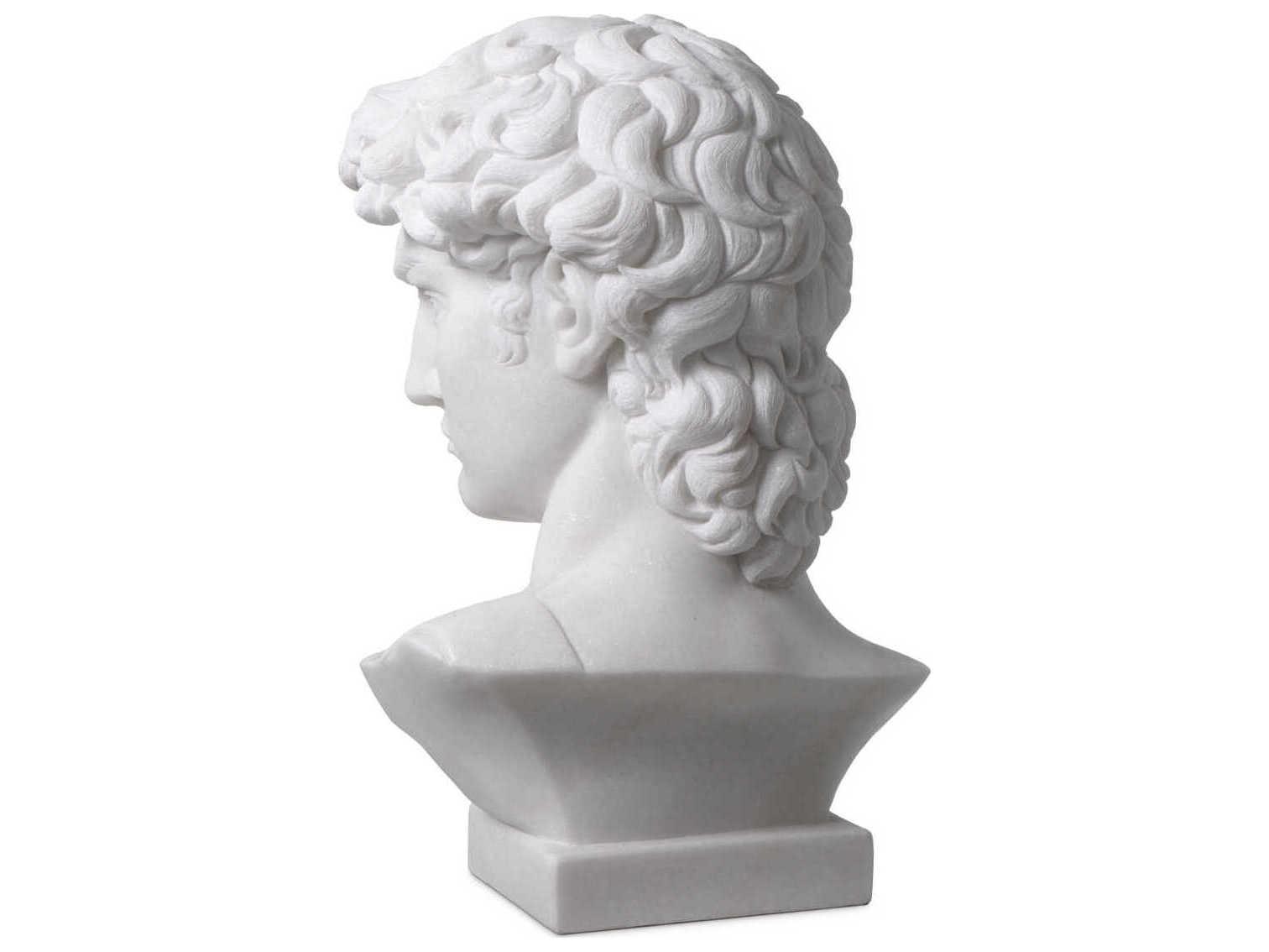 Eichholtz White Marble Head David