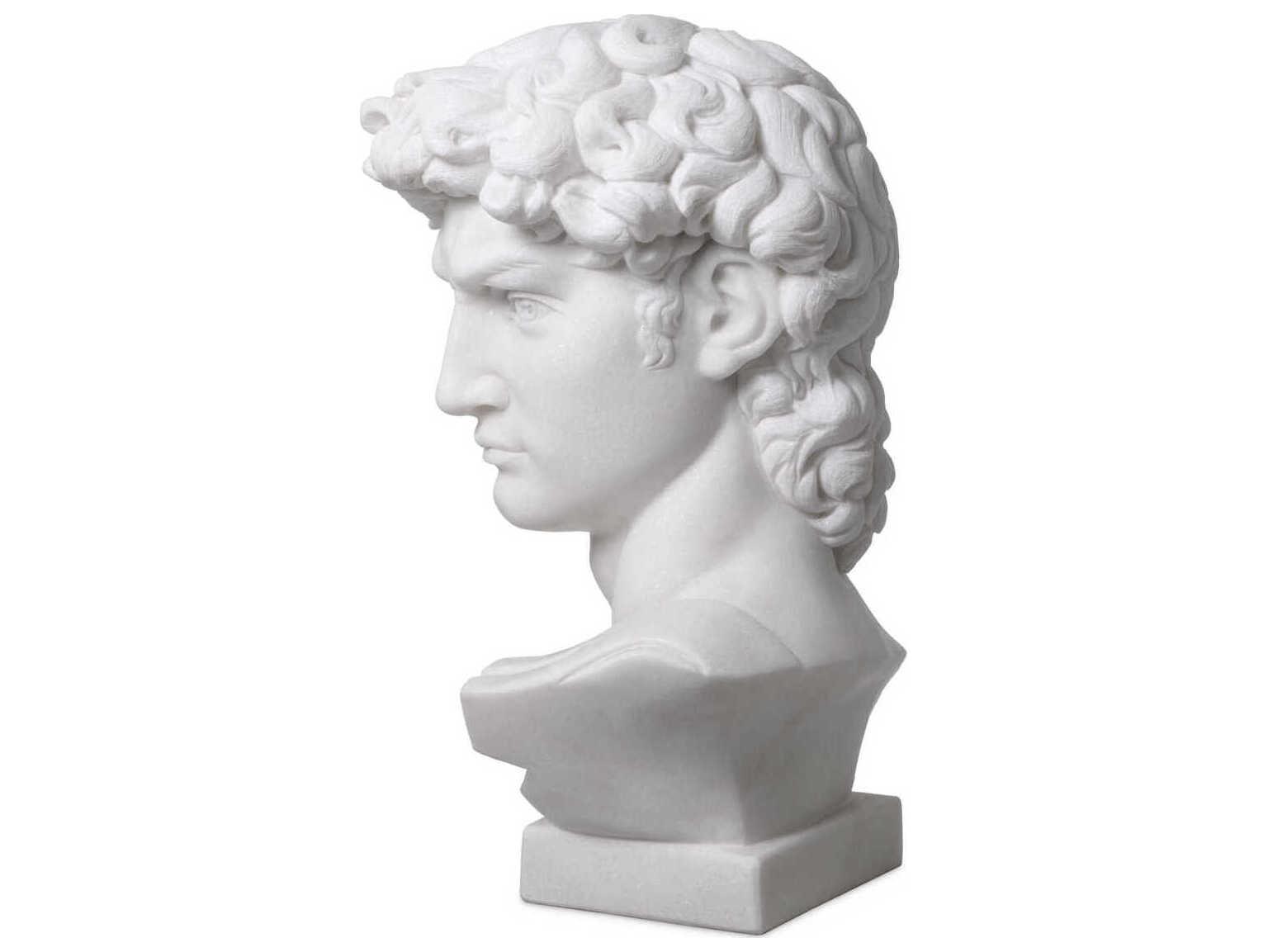Eichholtz White Marble Head David