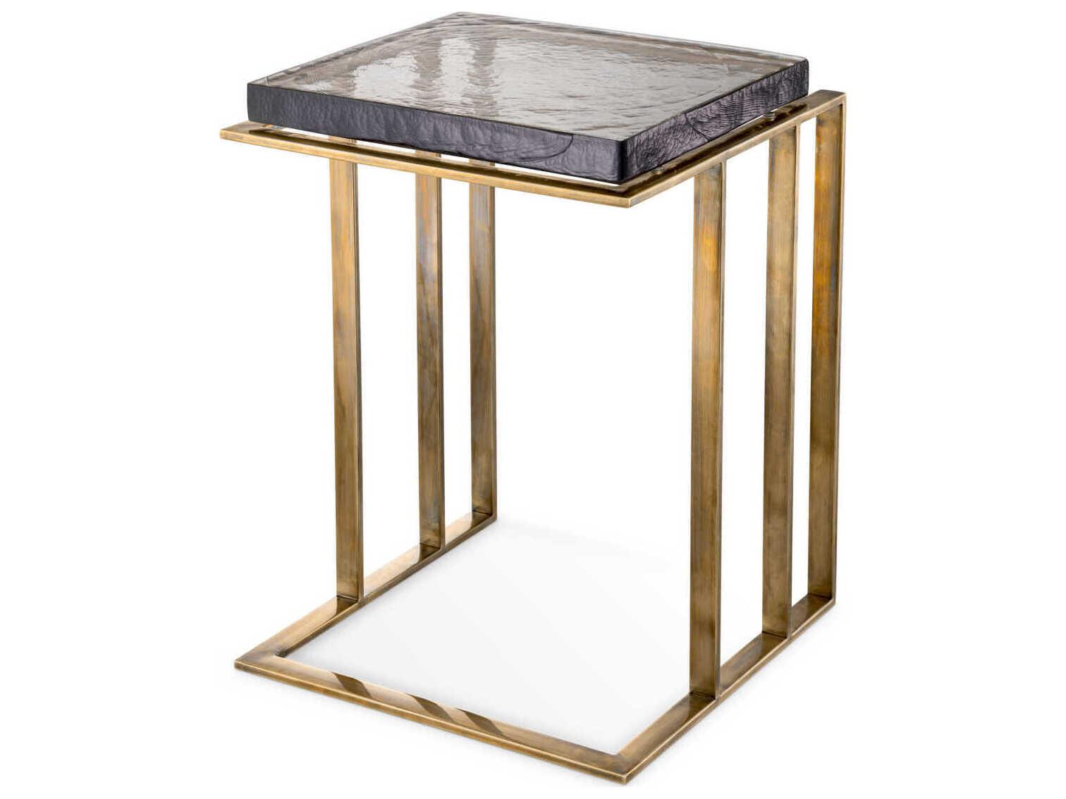 Eichholtz Crescent Vintage Brass Side Table