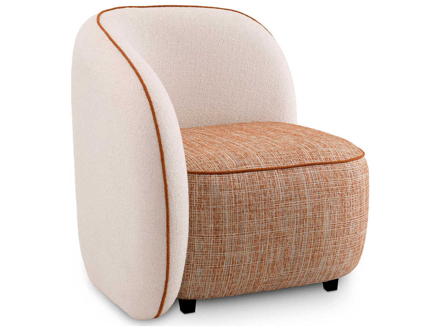 Eichholtz San Marino Left Sarra Off-White Tressa Orange Chair