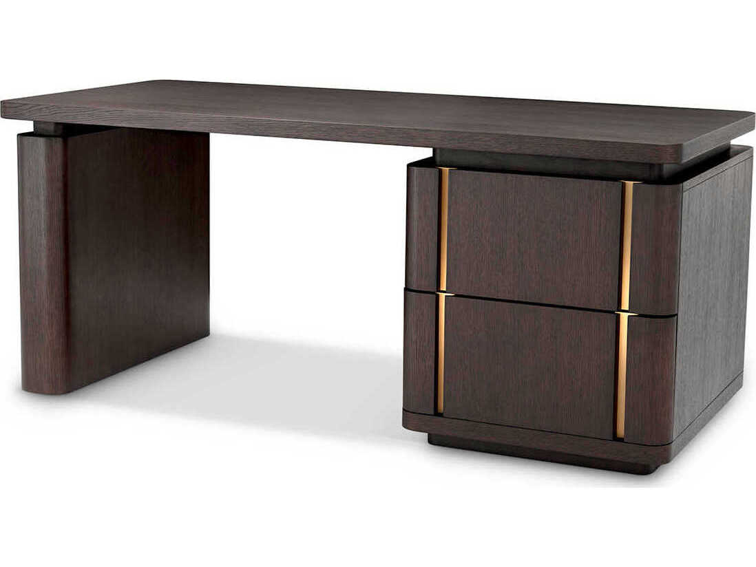 Eichholtz Modesto Mocha Oak Veneer Desk
