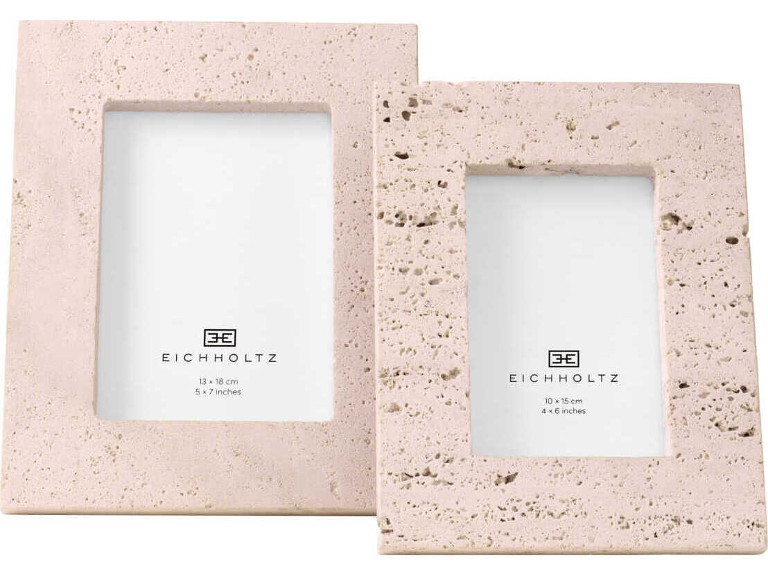 Eichholtz Casale L Frame Travertine Set of 4 Picture