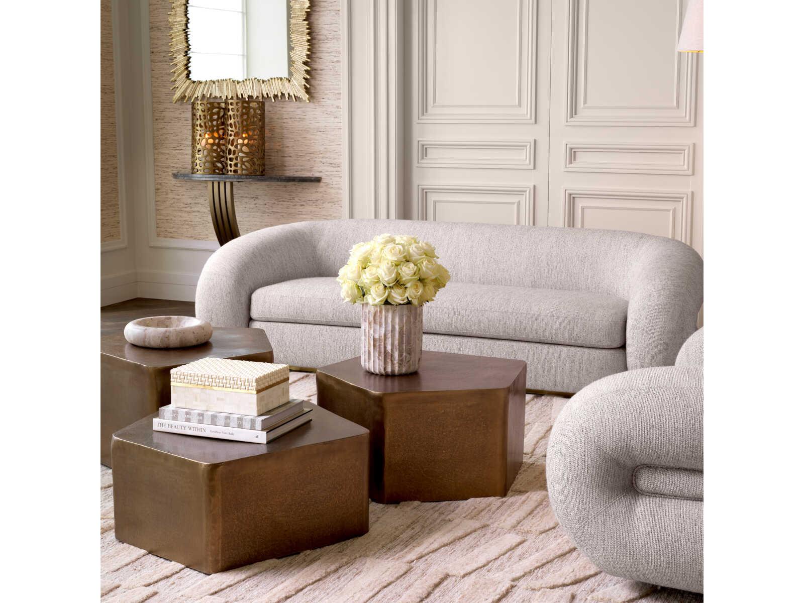 Eichholtz Nava Brown Marble Vase