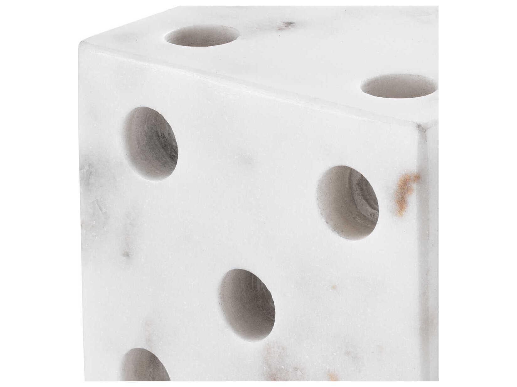 Eichholtz Visa White Marble Desk Accessory Set of 2