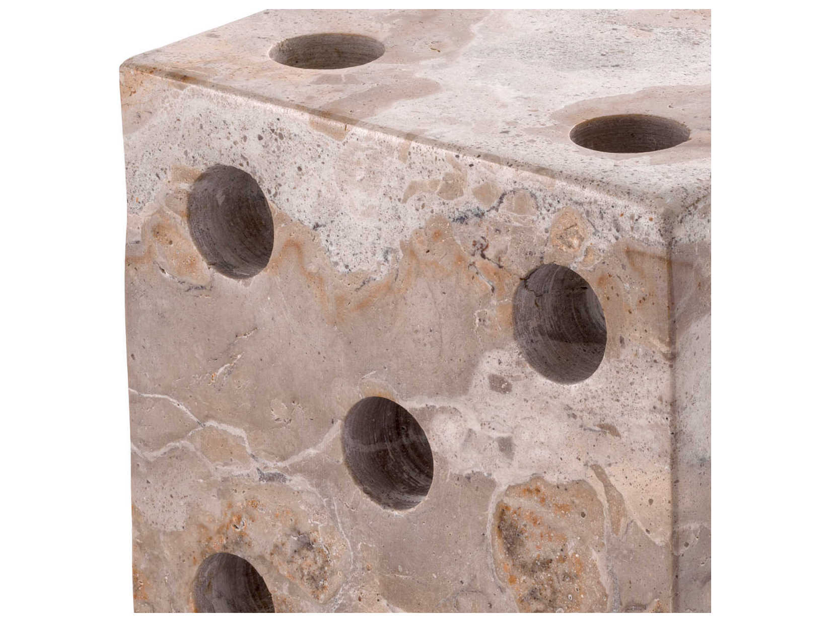 Eichholtz Visa Brown Marble Desk Accessory Set of 2